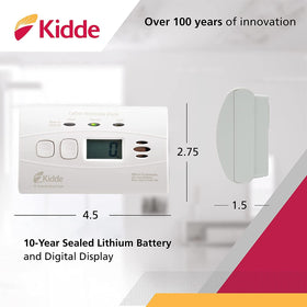 Kidde C3010D on tabletop or wall-mount setup showing flexible placement