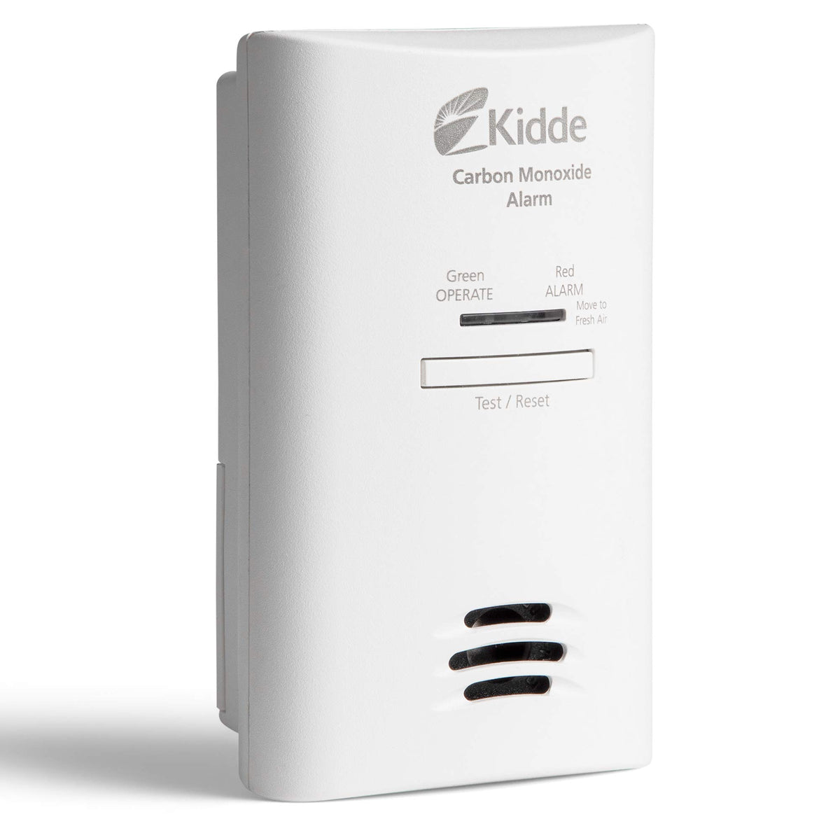 Kidde CO detector plugged in for constant home monitoring