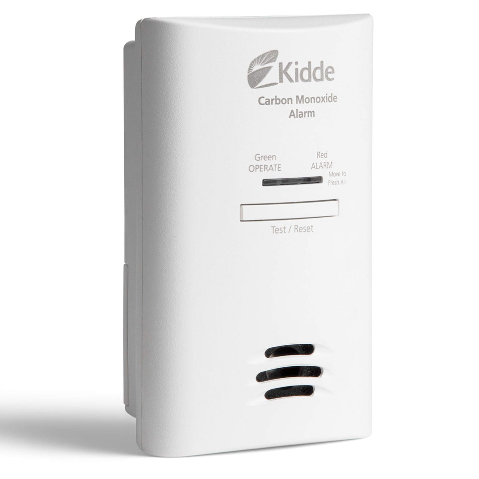 Kidde CO detector plugged in for constant home monitoring