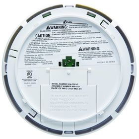 Kidde CO detector digital display highlighting live CO level for monitoring