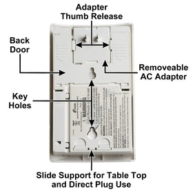 Kidde CO detector extension cord enables tabletop placement away from outlets