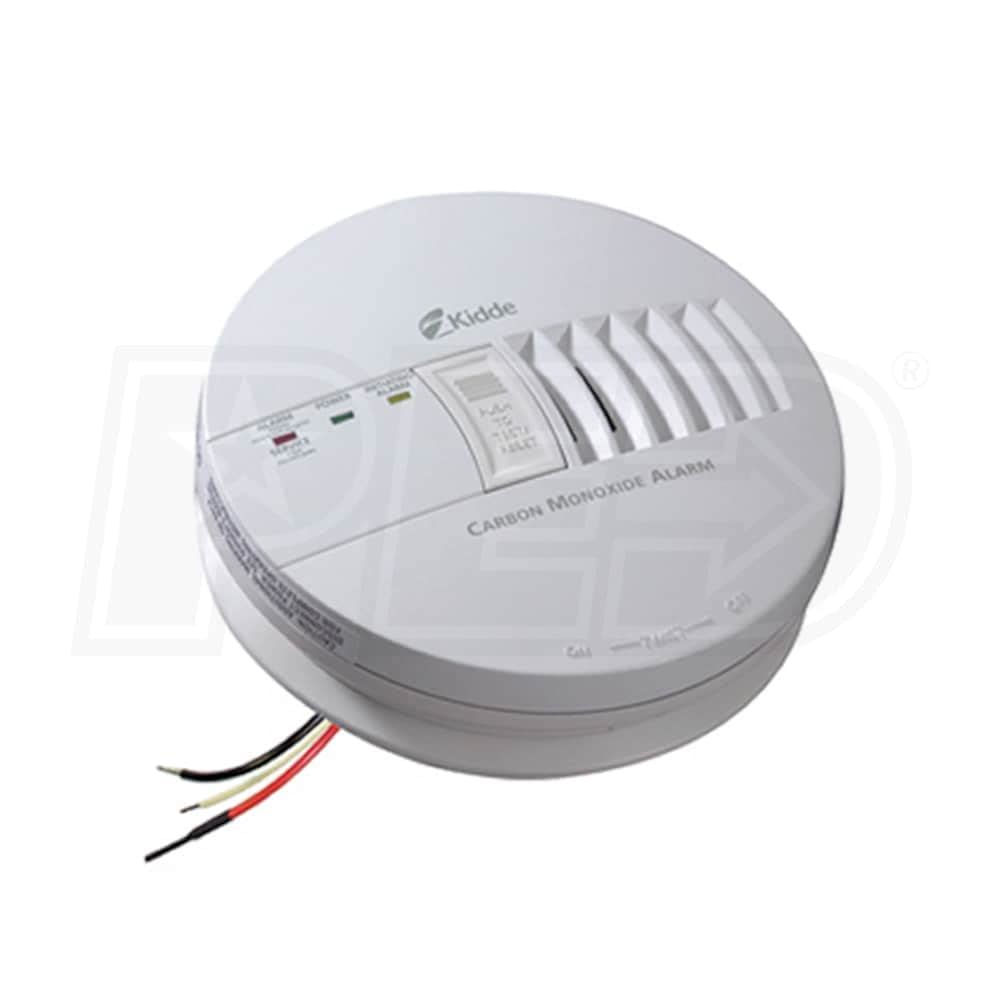 Kidde KN-COB-IC CO detector with interconnect and 9V backup for reliable monitoring.