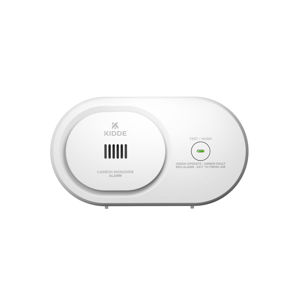 Kidde COB detector front view, compact unit for home or travel CO protection
