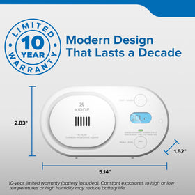 Kidde COBD10 meets UL 2034 5th Edition and ETL listing for trusted safety.