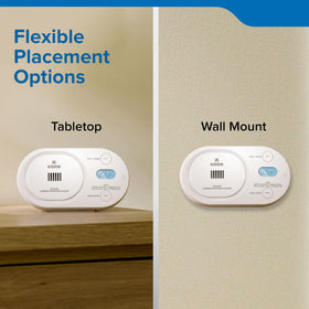 Kidde COBD10 can be wall-mounted or tabletop for flexible placement.
