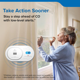 Kidde COBDL10 digital backlit display for easy CO readings anytime