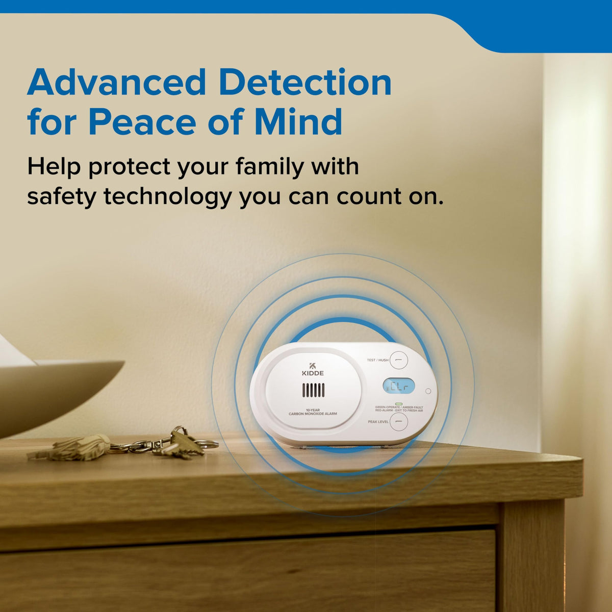 Kidde COBDL10 ETL-listed badge signals trusted home safety