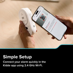 Kidde COPDLQW test button and UL listing reassure reliability.