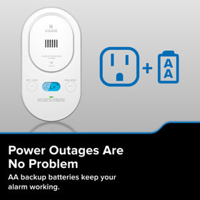Kidde COPDW 85 dB alarm provides a loud, clear alert