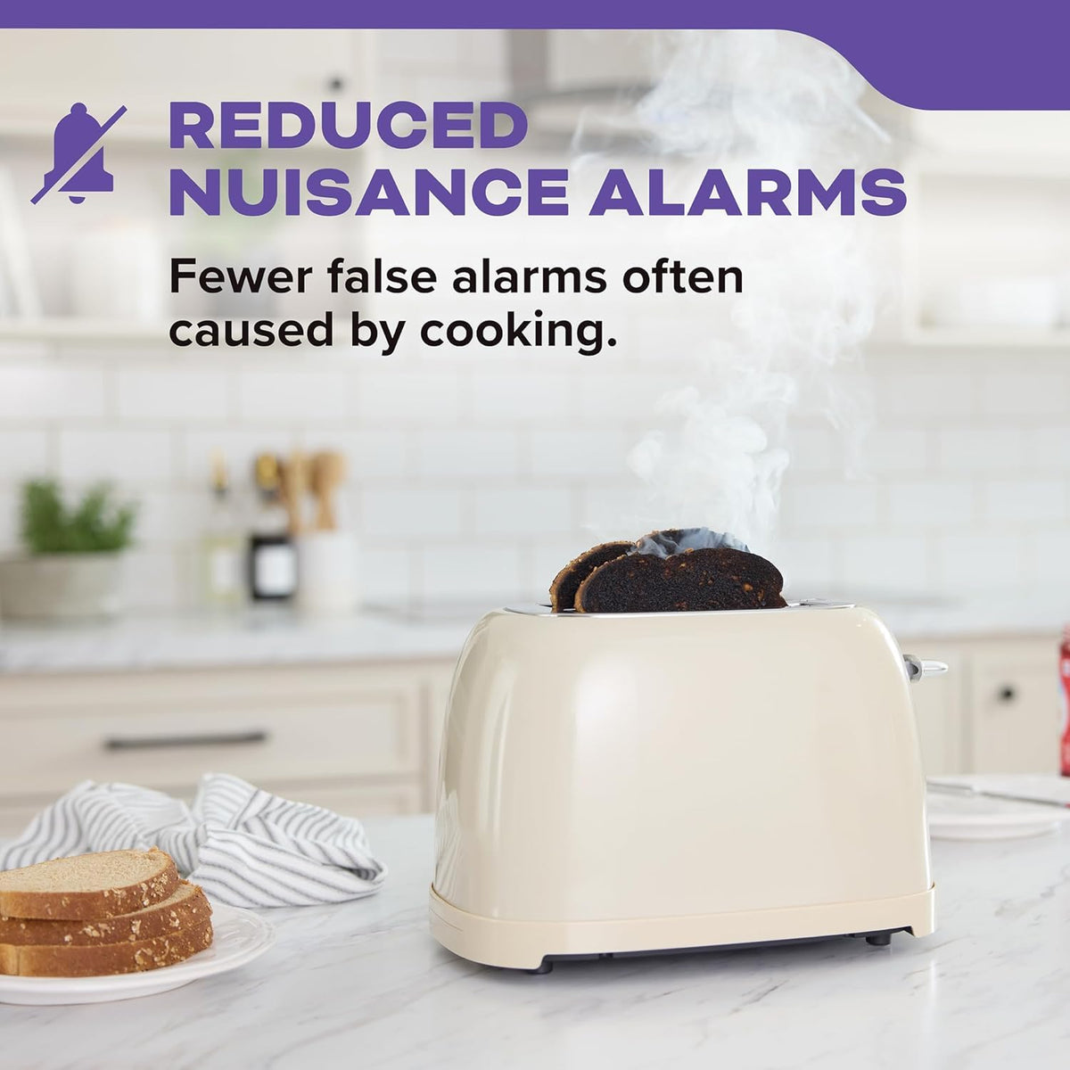 Kidde CUACFEX emits an 85‑decibel alarm to alert occupants
