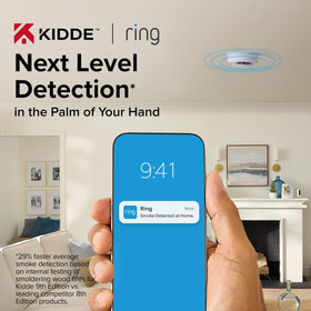 Kidde dual detection for smoke and carbon monoxide alerts.