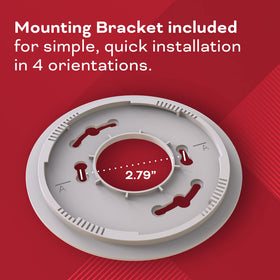 Kidde easy-install mounting bracket for quick setup.