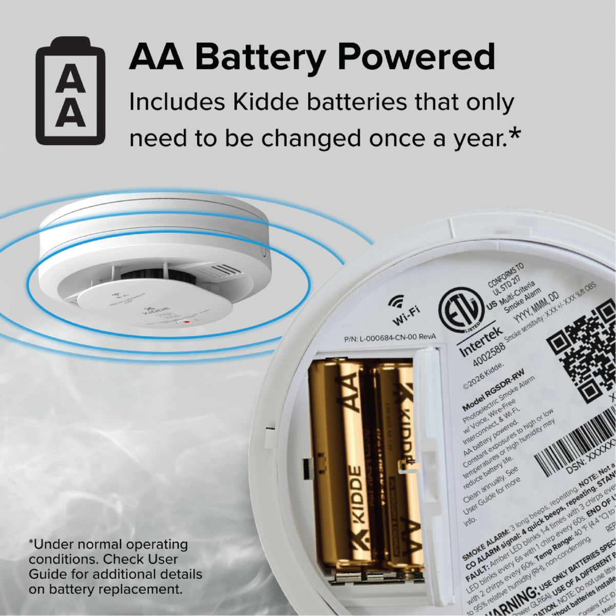 Kidde enhanced sensing reduces nuisance alarms from cooking.