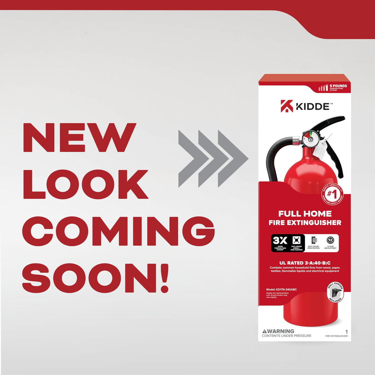 Kidde extinguisher pressure gauge close-up shows ready-to-use status