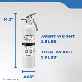 Kidde strap bracket keeps the extinguisher within reach