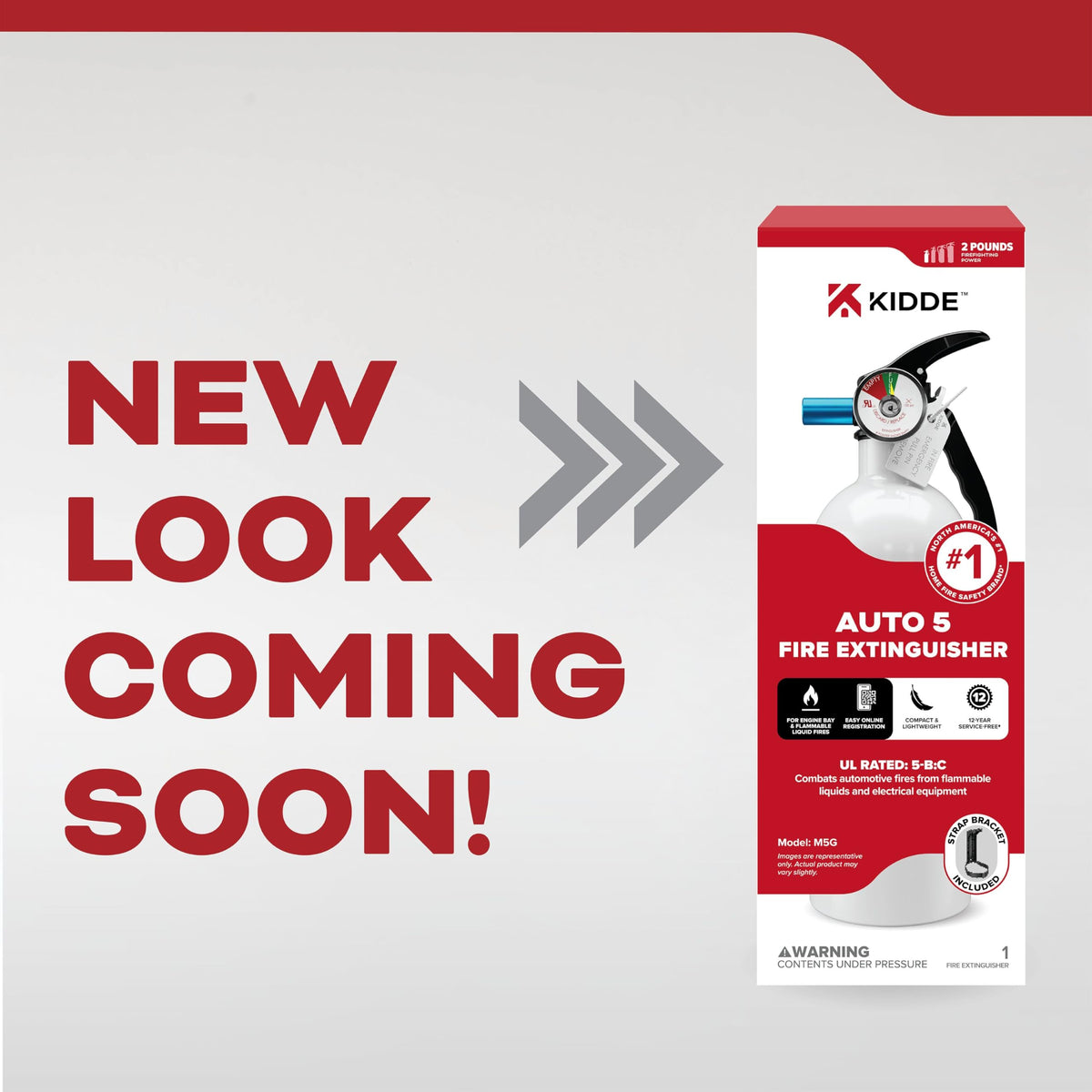 Kidde fire extinguisher discharge range shows 4 to 6 feet