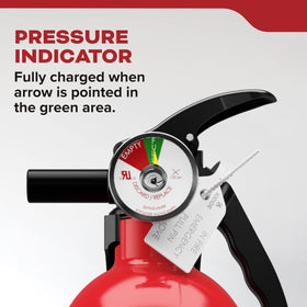 Kidde fire extinguisher kitchen use 1-A:10-B:C quick-fire readiness