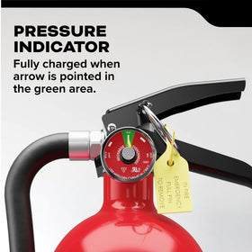 Kidde unit with quick-discharge capability ready for action.