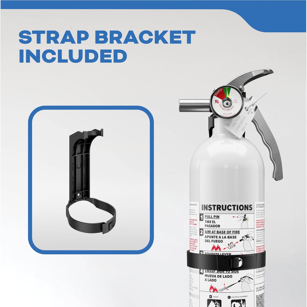 Kidde 6–8 feet discharge reach for effective coverage