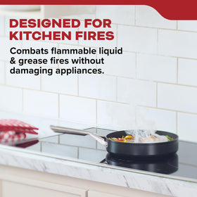 Kidde fire extinguisher wall mount bracket for quick access.