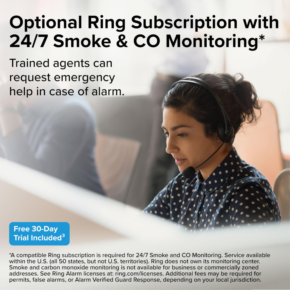 Kidde hardwired alarm with AA backup battery ensures operation during outages.