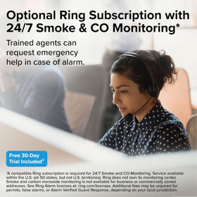 Kidde hardwired alarm with AA backup battery ensures operation during outages.