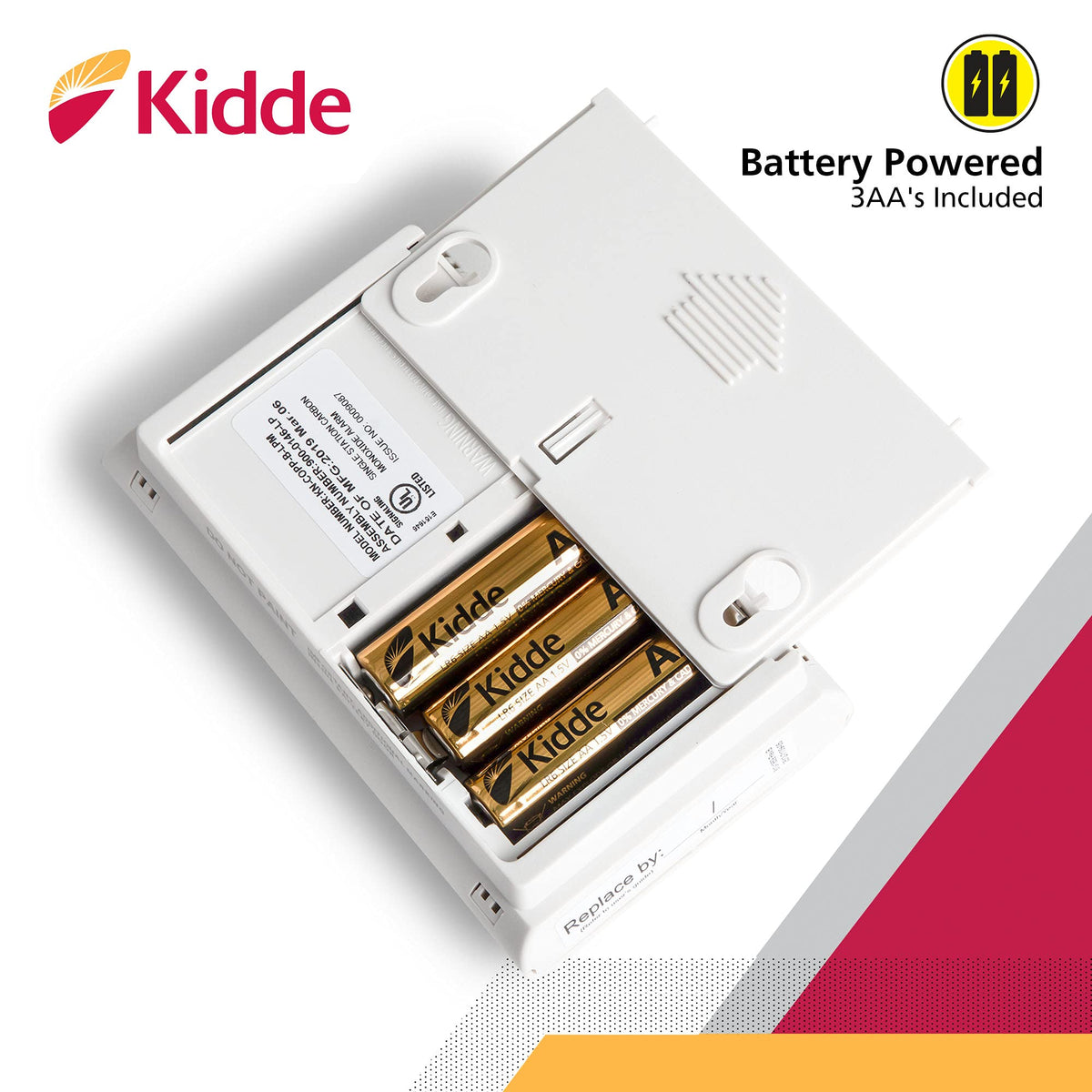 Kidde KN-COPP-LPM LED indicators signal power and alarm status at a glance