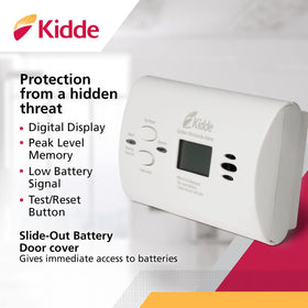 Kidde KN-COPP-LPM peak memory reveals the highest CO reading since last reset