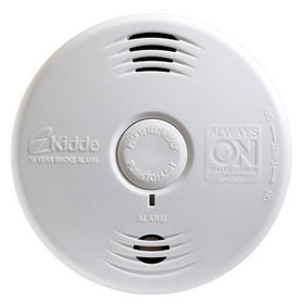 Kidde P3010B front view smoke detector mounted on ceiling for safety