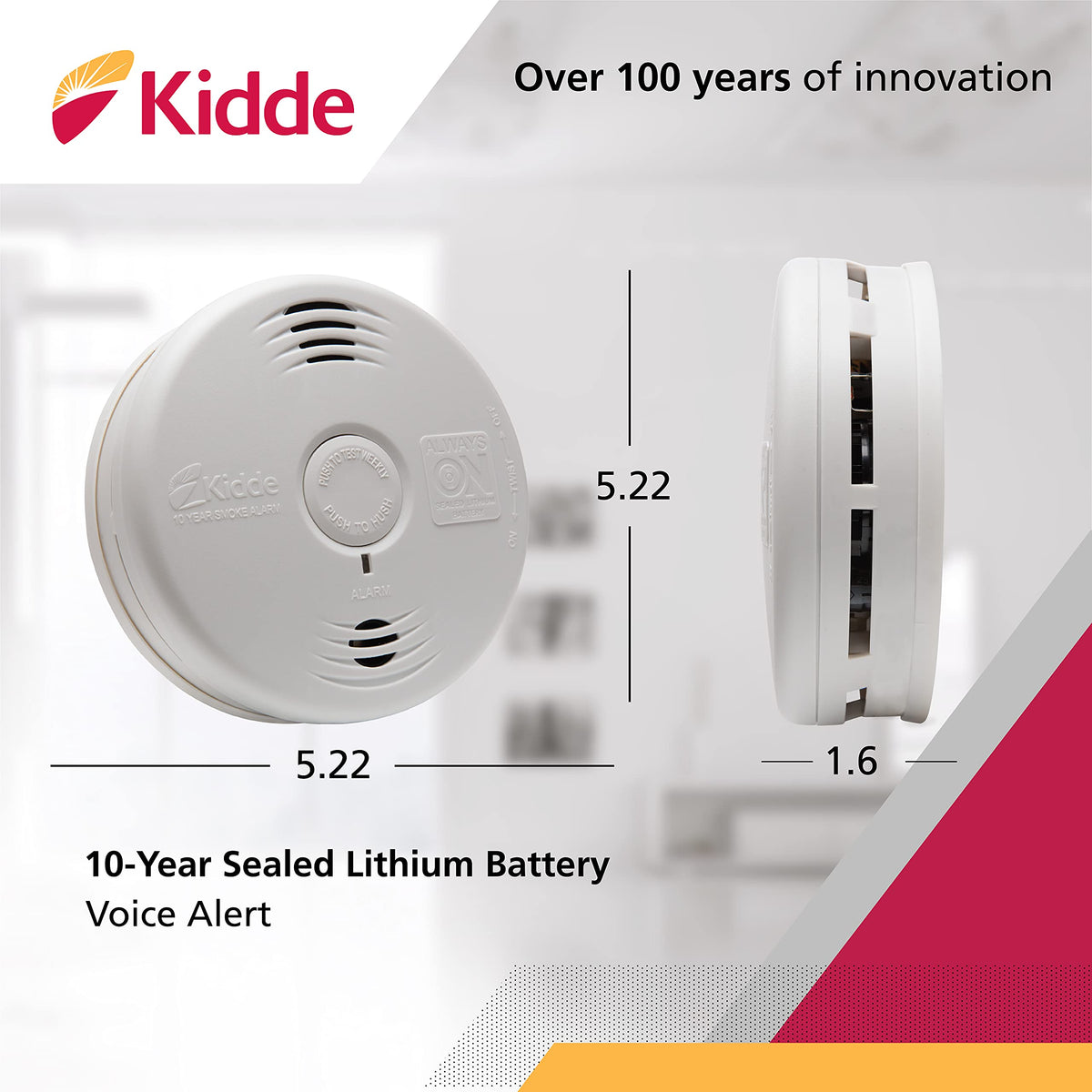 Kidde photoelectric sensor detects smoldering fires for early warning