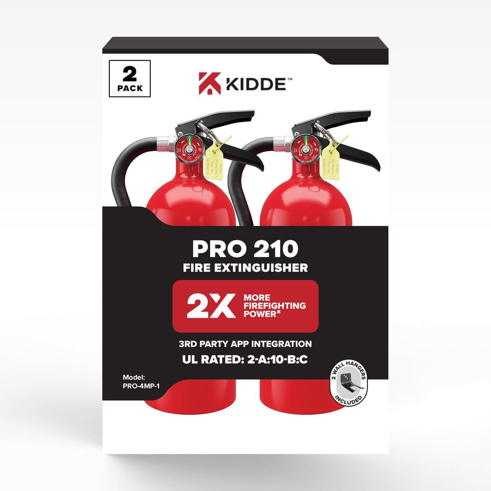Kidde Pro fire extinguisher wall mount hanger keeps safety within easy reach.