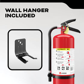 Kidde safety pin and ergonomic handle highlights quick access.