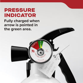 Kidde safety pin provides quick access during emergencies.