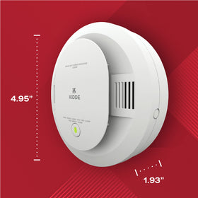 Kidde Smart-Hush button silences nuisance alarms quickly.