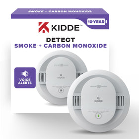 Kidde 30CUD10-V front view of the dual sensing detector for home safety