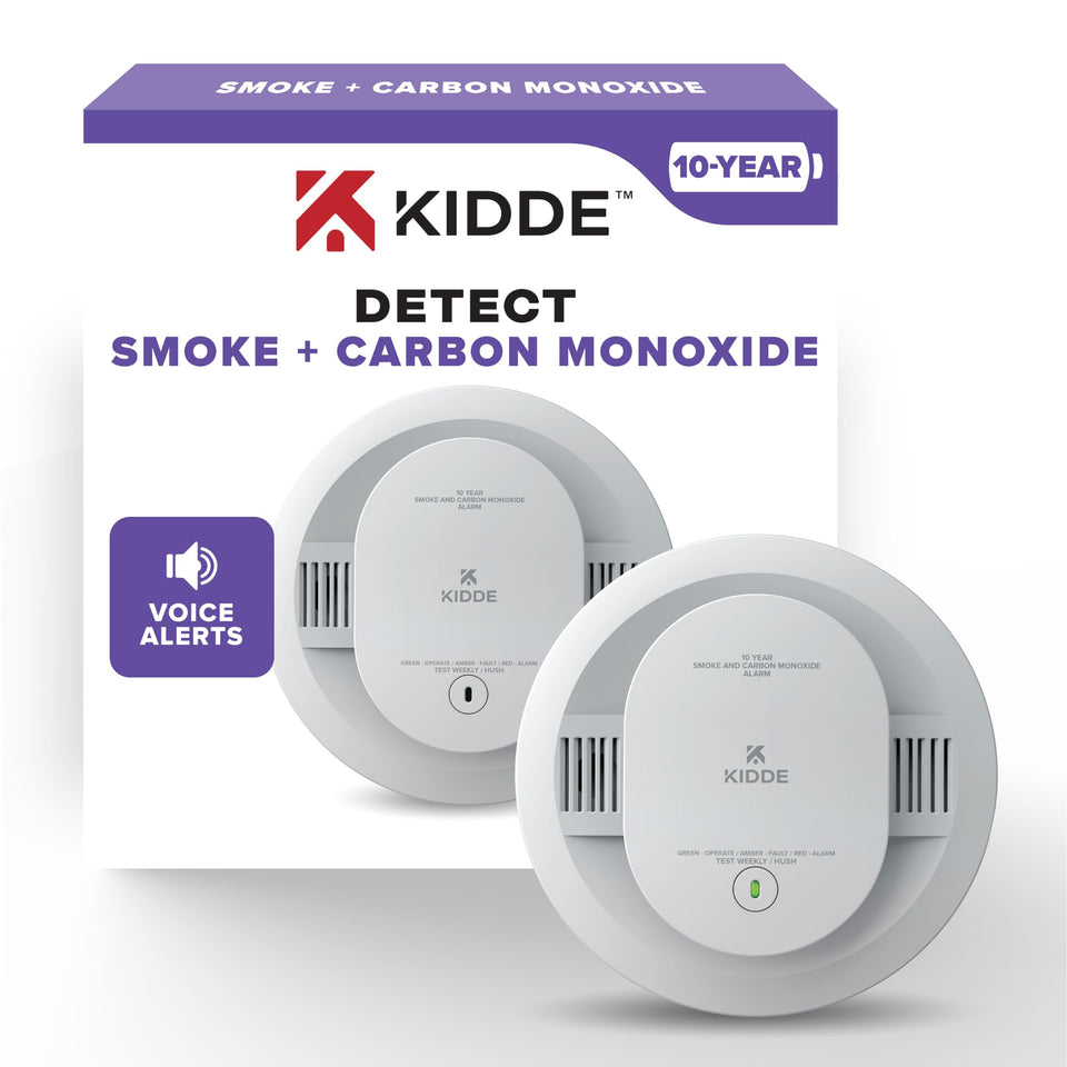 Kidde 30CUD10-V front view of the dual sensing detector for home safety