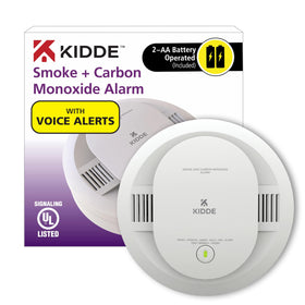 Kidde smoke and CO detector front view with dual sensing capability