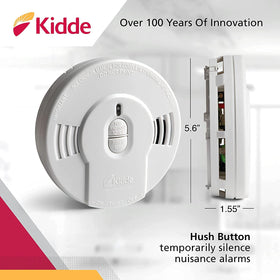 Kidde i9010 shows green power indicator during normal operation.