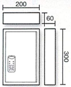 Kidde TouchPoint 30-key locker compact footprint for small spaces.