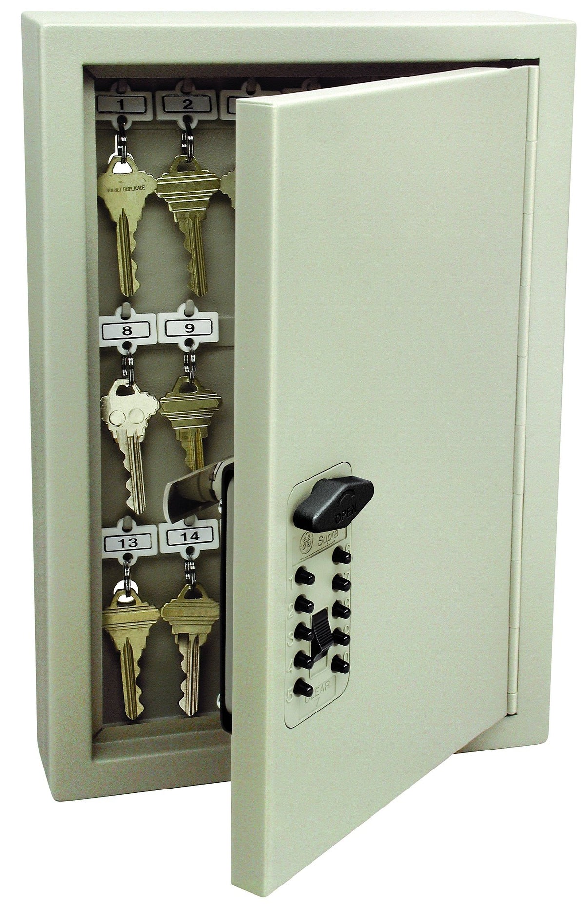 Kidde TouchPoint 30-key locker front view shows sturdy 16-gauge steel.