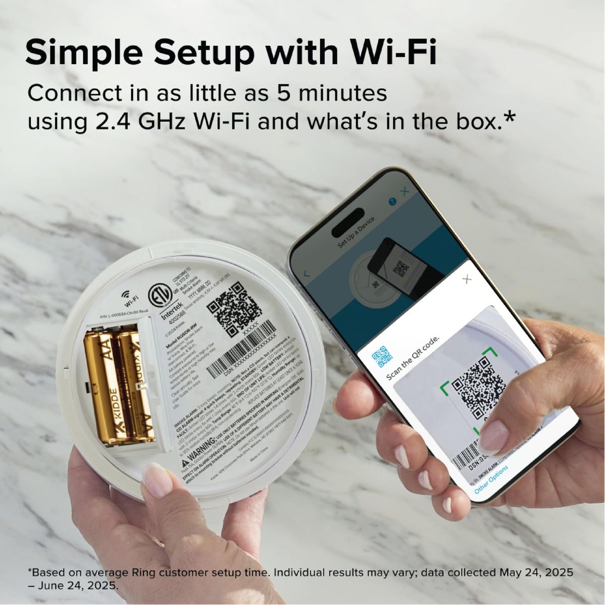 Kidde UL 217 and FCC tested for safety and reliability.