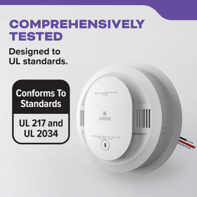 Kidde UL and FCC compliant detector for reliable safety performance.