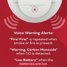 Kidde voice alert function clarifies detected hazard type