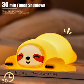 KidoYean sloth night light timer feature helps children fall asleep