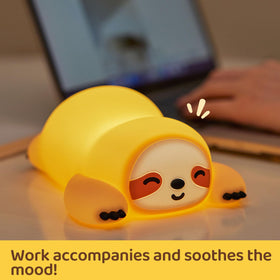 KidoYean sloth night light long runtime at dim setting for nights