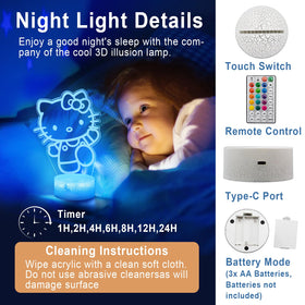 KIEAL Dimmable Night Light with adjustable glow for cozy evenings