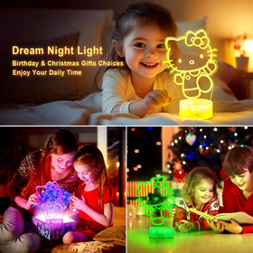 KIEAL USB or Battery Powered Night Light for flexible power