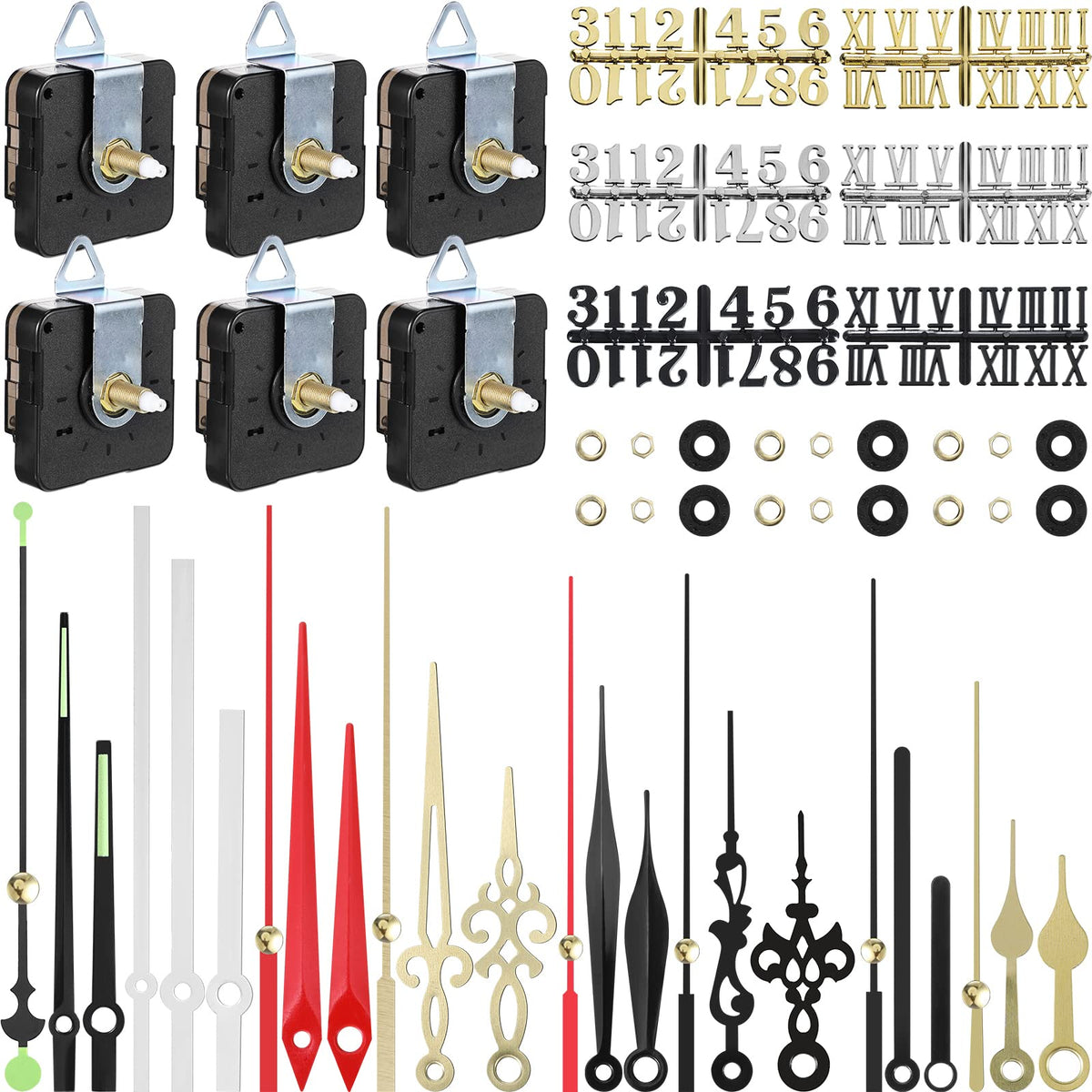 Kigeli quartz DIY clock kit with precise movement for reliable timekeeping