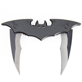 Kii Dark Twin Blade Knife safety lock engaged for secure use