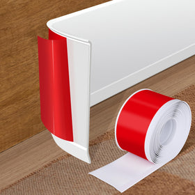 Kikerike baseboard trim 3in20ft adhesive: easy DIY installation